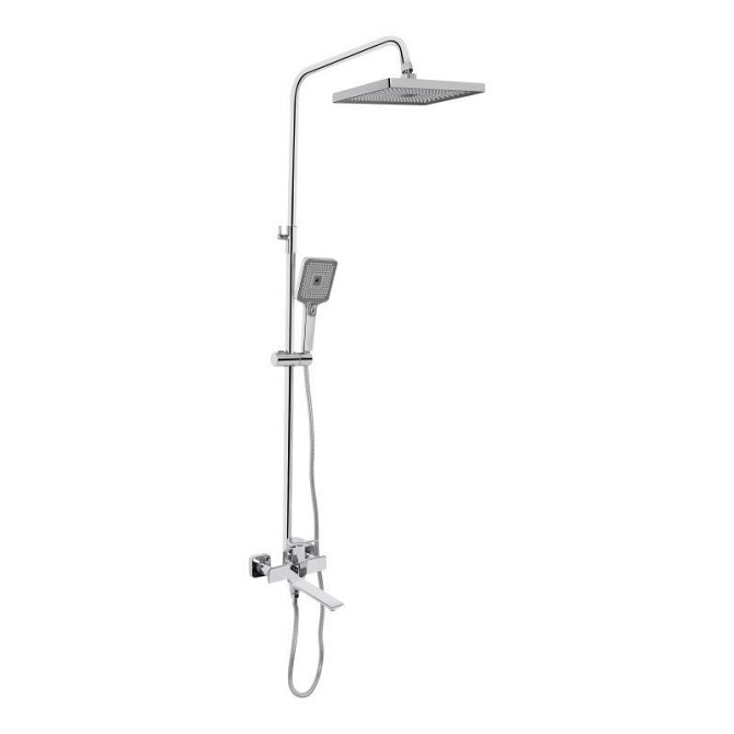 Душевая система из латуни Qtap Presto на три потребителя (с изливом) QTPRE111CRM45575 Chrome Харьков - изображение 1