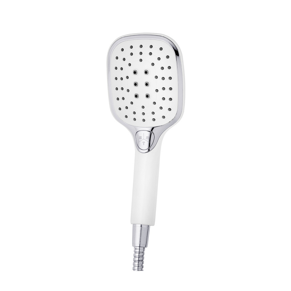 Змішувач для ванни з душовим гарнітуром Kroner KRP Essen - W070 білий/хром Київ - фото 2