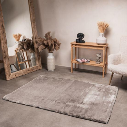 Килимок для підлоги з еко-хутра ТМ Dariana Elegant 60*120 см кварц Житомир