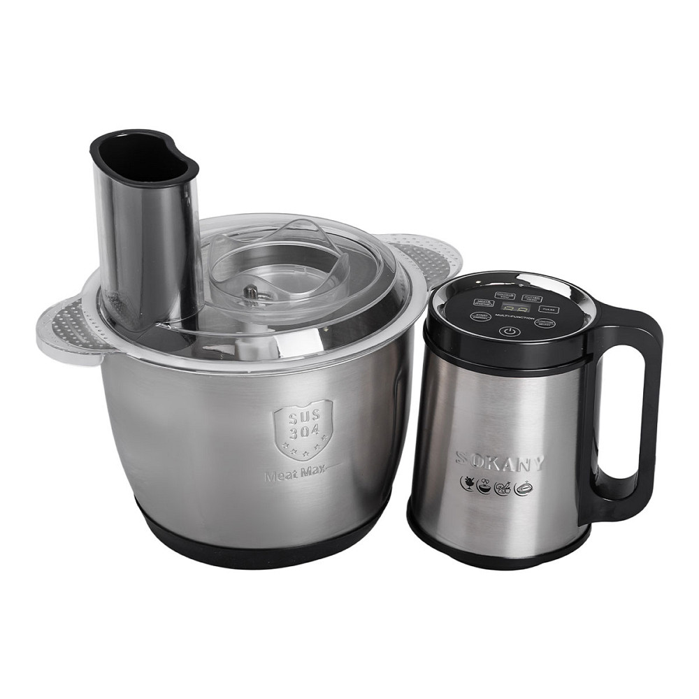 Sokany Чопер подрібнювач 600 Вт 6 лез з чашею на 2,5 літра м'ясорубка Sokany SK-06035 Коломыя - изображение 6