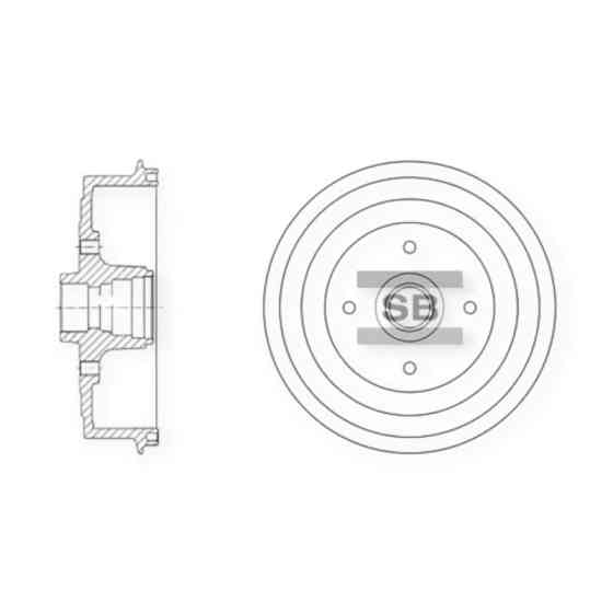 Барабан Ланос ,Nexia 1,4-1,6 зі ступицею (HI-Q) гальмівний Мукачево