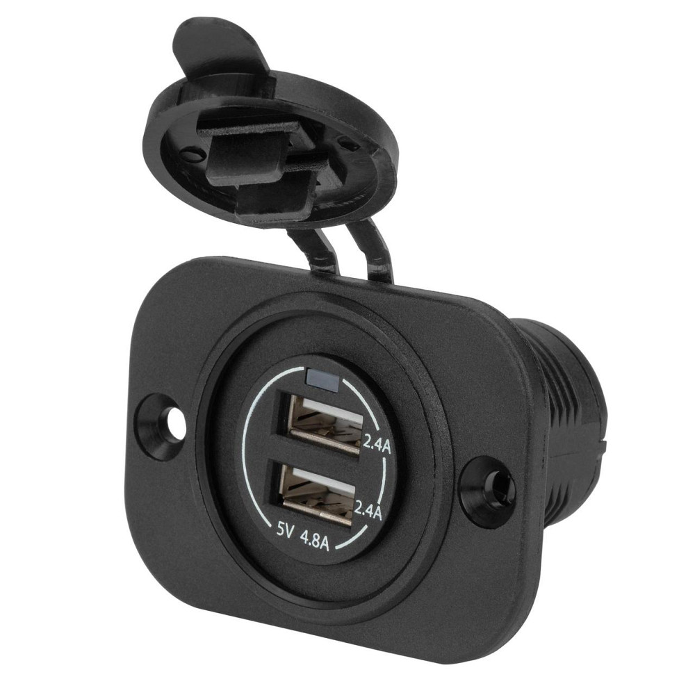 Двойное гнездо USB 4.8A C30234B (Врезное, влагозащищенное) Киев - изображение 1