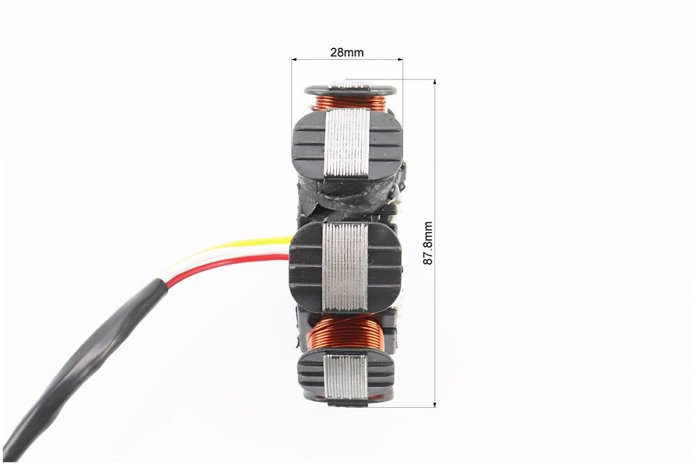 Статор магнето (генератора) (8 котушок роз'єм "мама 2 + 2") висота 28мм, тип 1 Київ - фото 4