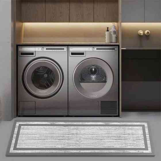 Килимки кухонні Lovely Svi - м'які з ефектом пам'яті антиковзаючі - 44x150x 1 см Сіра окантовка (181223) Київ