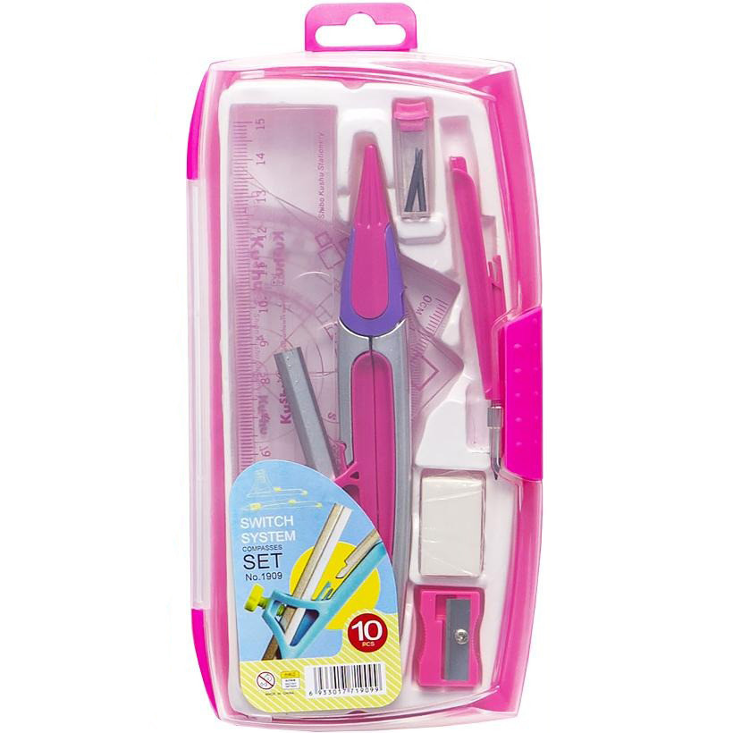 Готовальня 1909 олівець 4 лінійки Pink Вінниця - фото 1