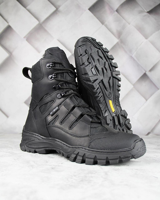 Військові зимові чоловічі черевики -20 прошиті та проклеєні на хутрі Зимове тактичне взуття Львів - фото 9