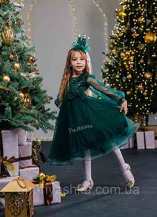 Зелене дитяче пишне плаття Ялинка Кривий Ріг