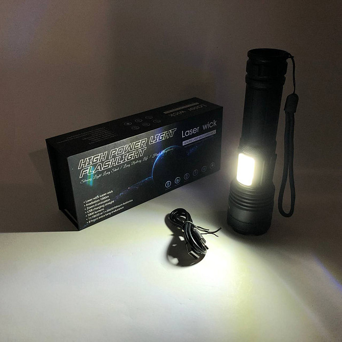 Ліхтарик police оригінал PLD-P815 PM10-TG+COB, Тактичні ліхтарі, Потужні JR-383 пошукові ліхтарі Київ - фото 6