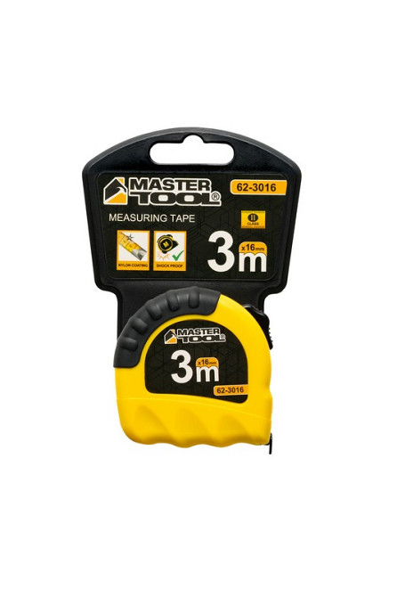 MASTERTOOL Рулетка MASTERTOOL "Shiftlock" 3 м×16 мм фіксатор полотна нейлонове покриття 62-3016 Київ - фото 6