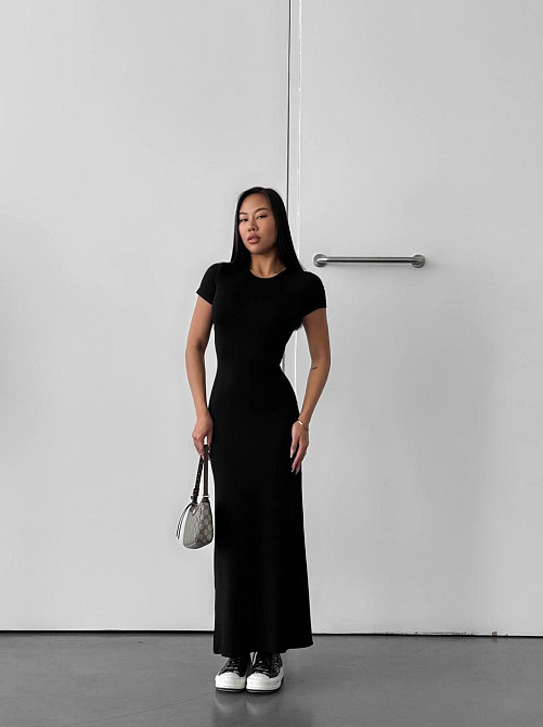 Женское стильное элегантное длинное платье из качественной вискозы Одесса - изображение 6