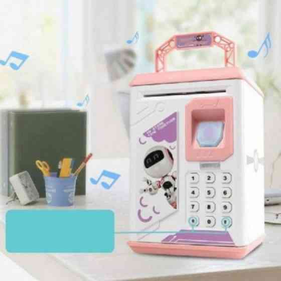 Копилка с отпечатком пальца, Копилка с электронным кодом и отпечатком пальца Детский сейф UV-65 Львов