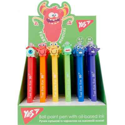 Ручка кулькова Yes Funny monsters автоматична 0,7 мм синя (412006) Вінниця