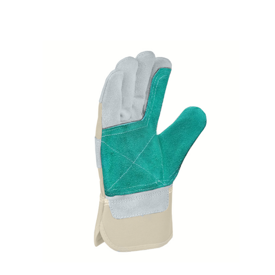 Рукавички 3862 спилок/зелена тканина двошаровий надолонник р.10(XL) манжет крага D-MACH ДКГ Житомир - фото 3