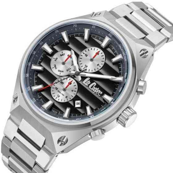 Чоловічий водостійкий наручний годинник Lee Cooper Ice (Сріблястий) Вінниця