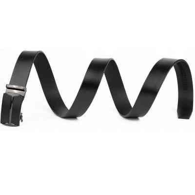 Ремень Vintage Мужской c матовым металлом Черный (20267) Винница