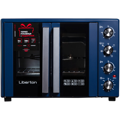 Электропечь Liberton LEO-600 Dark Blue Винница - изображение 1