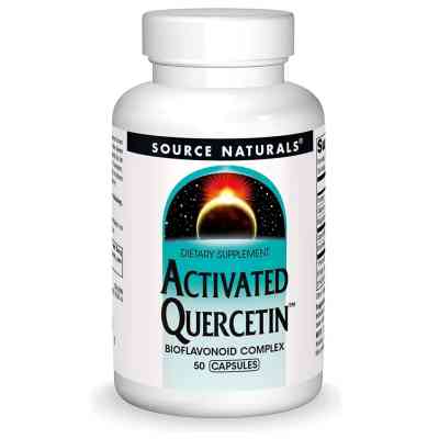 Антиоксидант Source Naturals Кверцетин Активированный, Activated Quercetin, 50 капсул (SN1689) Винница