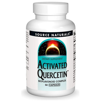 Антиоксидант Source Naturals Кверцетин Активированный, Activated Quercetin, 50 капсул (SN1689) Винница - изображение 1