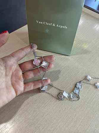 Подвеска Van Cleef  20 элементов  Перламутр, белое золото Одесса