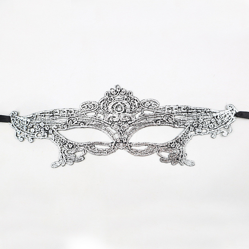 Маска для карнавала 30 на 8 см сріблястий Київ - фото 2