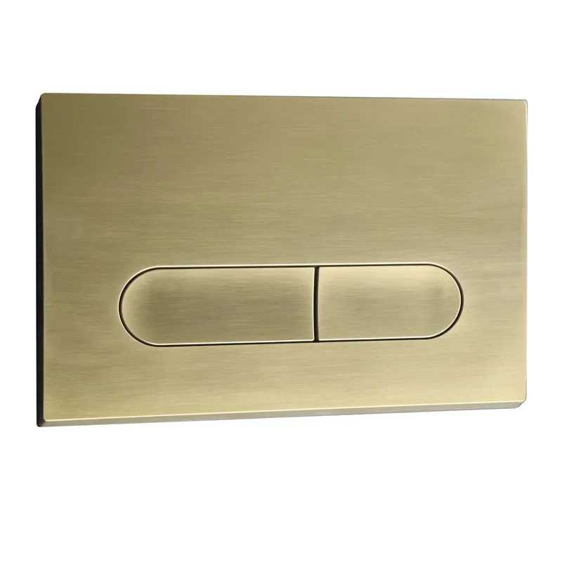 Панель змиву Koer KT-0608-12 240x160x10mm пластик., кнопка закруглена (колір матове золото) (KR6126)   ( 24359 ) Харків - фото 1