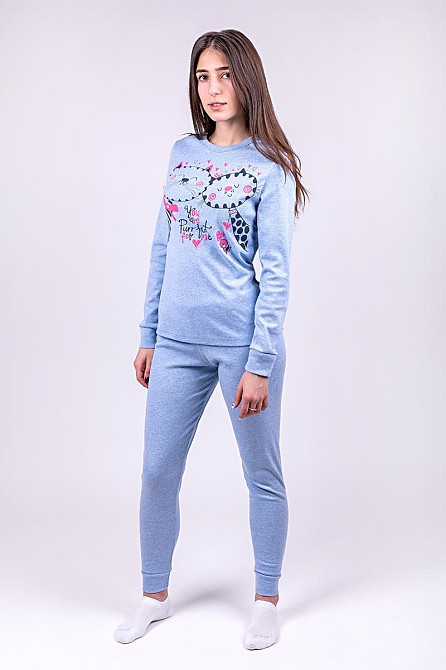 Домашній жіночий комплект (піжама), рожева Україна топ Крохатушка Одяг Київ - фото 1