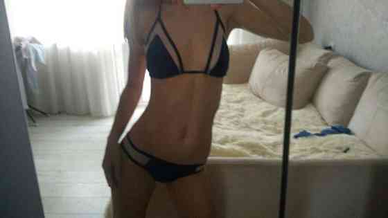 Жіночий роздільний купальник без поролону синій Київ