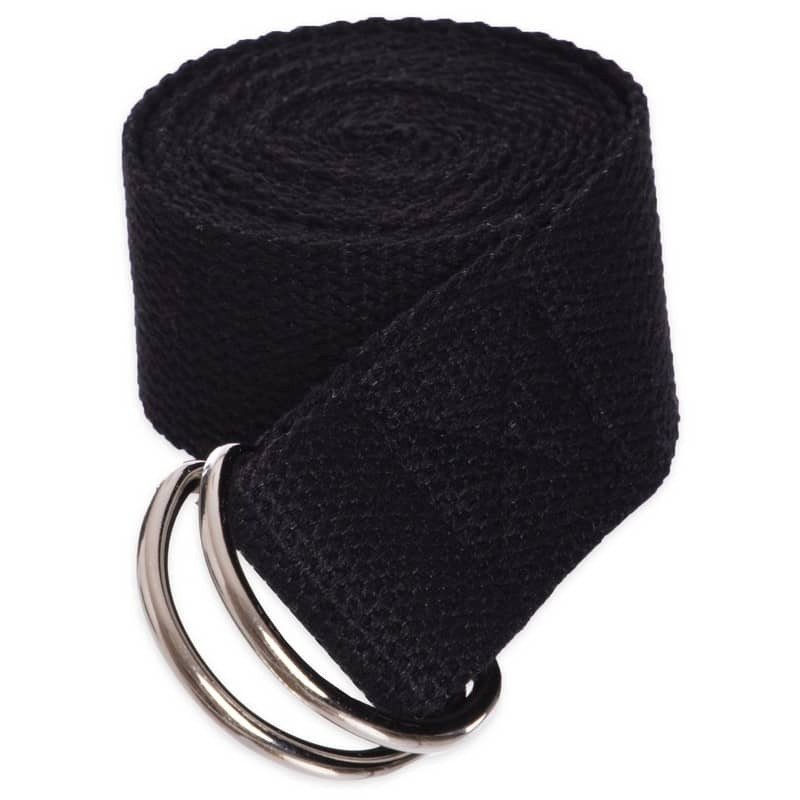 Ремінь для йоги PowerPlay PP_4409 183*3.8см. Чорний Кам'янське - фото 3