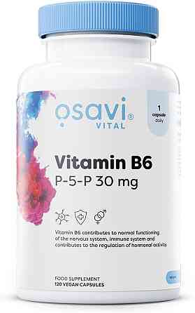 Вітамін B6 (P-5-P) Osavi Vitamin B6-P-5-P, 30 mg Vegan 120 caps Луцьк