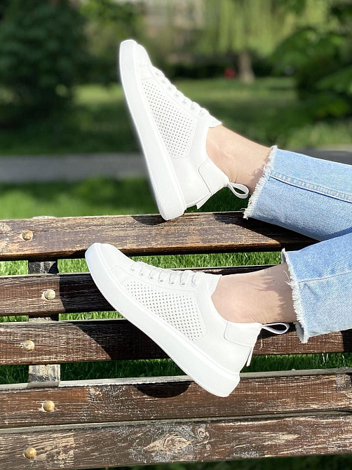 Kentro Кросівки жіночі KENTO 1527 білі (весна-літо, шкіра натуральна) (3498) Коломия - фото 6