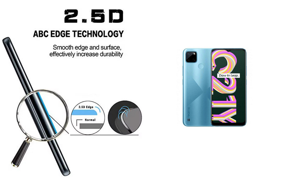 Захисне скло ArmorGlass для Realme C21, Realme C21Y – стійке до подряпин та ударів Київ - фото 2