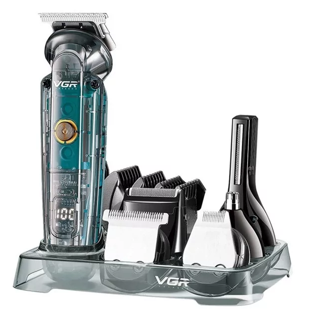 Набор для стрижки волос 6в1 VGR V-102 триммер для бороды, носа, ушей и тела Киев - изображение 2