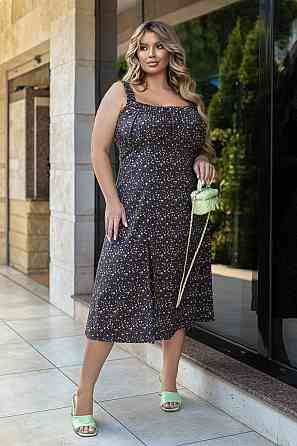 Летнее женское платье миди 