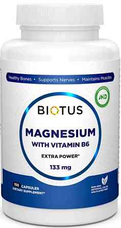 Магній і вітамін В6 Biotus Magnesium with Vitamin B6 150 капс Київ