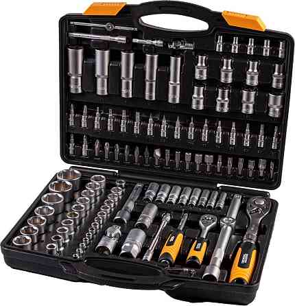 MASTERTOOL Набір інструментів MASTERTOOL PROFI ¼"&½" 111 шт 4-14 мм 10-32 мм CrV50BV30 телескоп Коломия