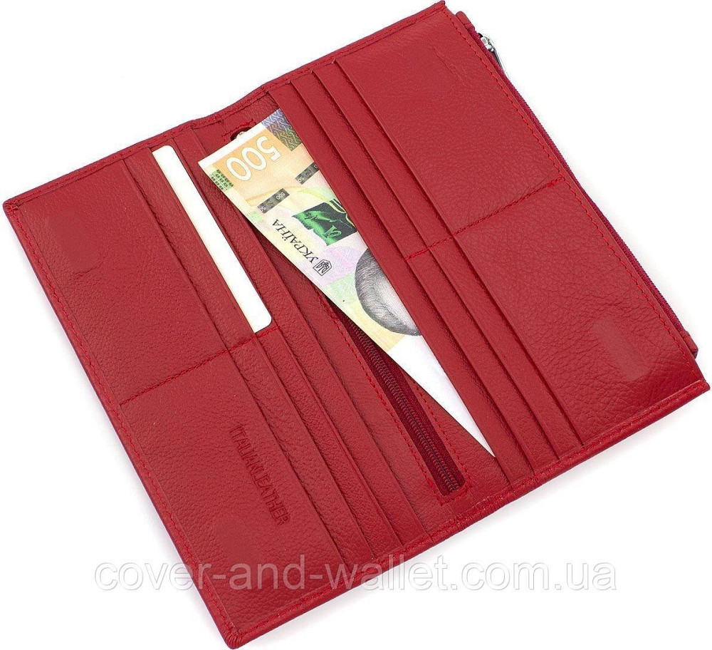 Червоний жіночий гаманець купюрник на магнітах ST 006 red Київ - фото 2