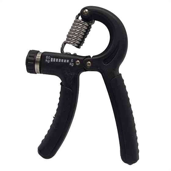 Еспандер кистьовий пружинний з регульованим навантаженням MS 4122-4(Black-1) навантаження 5-60 кг Вінниця