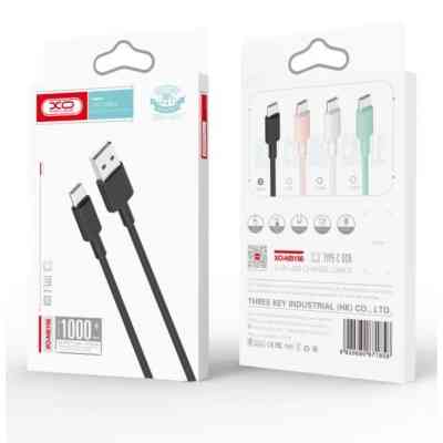 Дата кабель USB 2.0 AM to Lightning 1.0m 2.4A white XO (NB156-L-1-WH) Винница