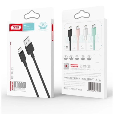 Дата кабель USB 2.0 AM to Lightning 1.0m 2.4A white XO (NB156-L-1-WH) Винница - изображение 2