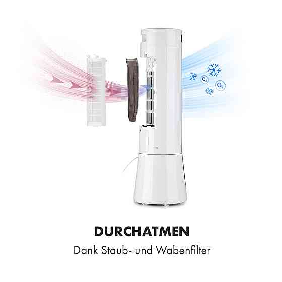 Охолоджувач повітря Skyscraper Frost 45 Вт 7 літрів 2 пакети з льодом мобільний білий (Німеччина, читати Рівне