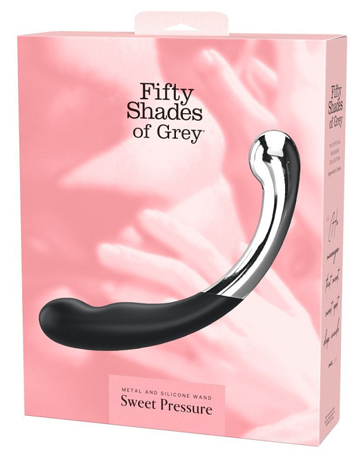 Двухсторонний фаллоимитатор, массажер точки G Fifty Shades of Grey силикон и металл Sex Aura Киев - изображение 2