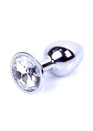 Анальна пробка - Jewellery Silver Plug - Clear Sex Aura Київ