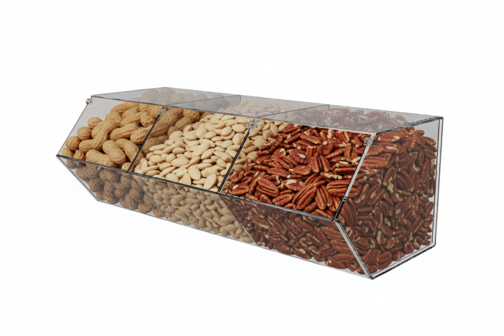 Диспенсер EKOSTAR для мармеладів, снеків, горіхів 3 комірки Київ - фото 1