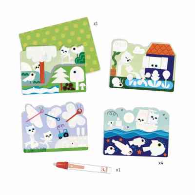 Набор для творчества Djeco Что спрятан в саду художественный комплект для рисования водой (DJ09063) Винница