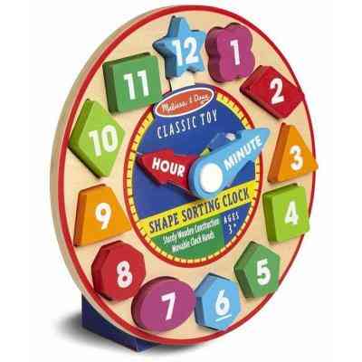 Развивающая игрушка Melissa&Doug Часы-сортировщик (MD18593) Винница