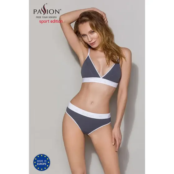 Спортивні трусики-стрінги Passion PS007 PANTIES M, dark grey Львів