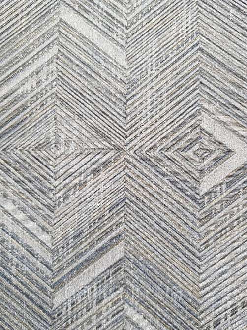 Обои виниловые на флизелине AdaWall Beta1.06х10 геометрия полосы фигуры серые золотистые 3д 1107-4 Киев - изображение 3