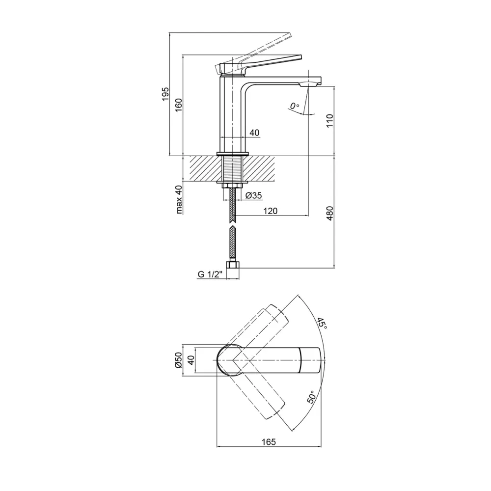 Змішувач для раковини Qtap Slavonice QTSLV1042103C Chrome Київ - фото 6