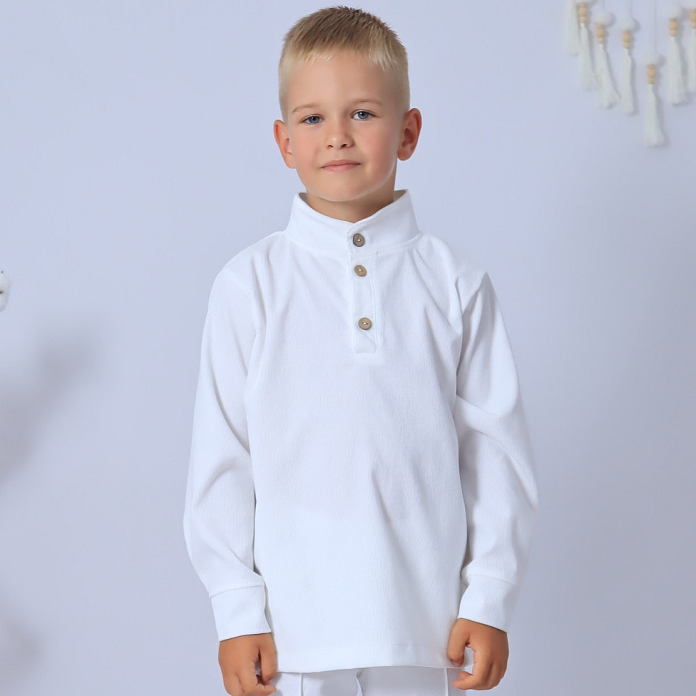 Святковий вельветовий костюм для хлопчика/ костюм до школи сорочка біла +штани сірі+піджак Кам'янець-Подільський - фото 5