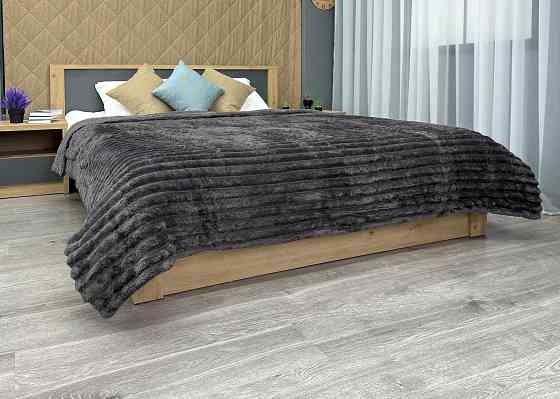 Плед 200х230 см (+-10см) на овчине 